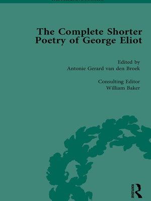 cover image of The Complete Shorter Poetry of George Eliot Vol 2